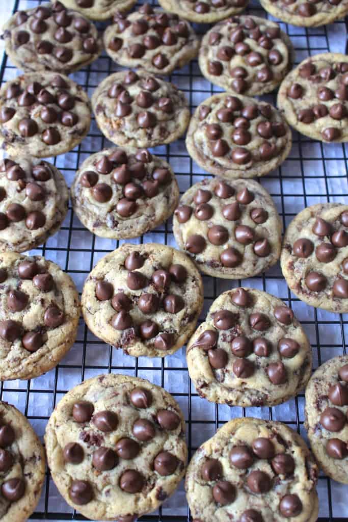 Brownie Brittle Chocolate Chip Cookies