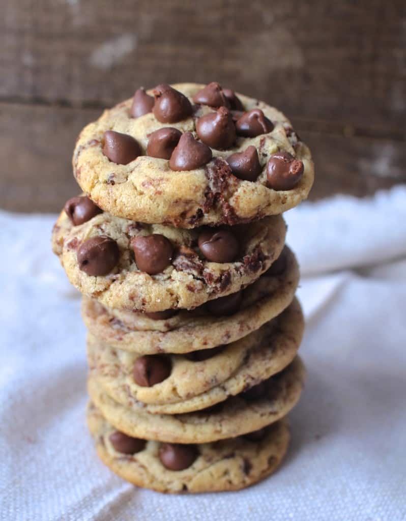 Brownie Brittle Chocolate Chip Cookies