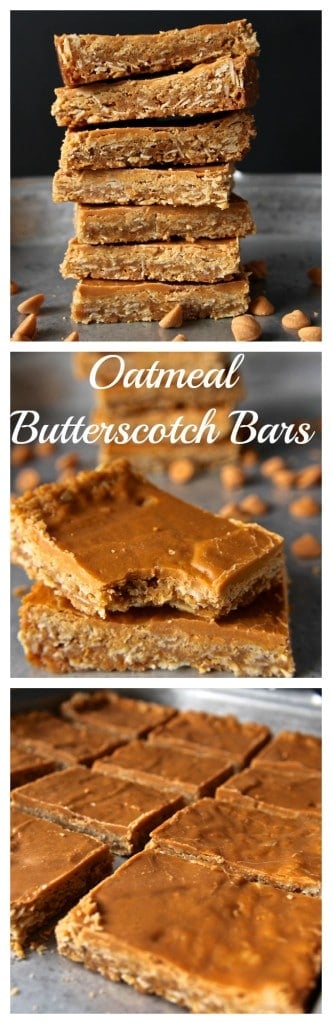 Oatmeal Butterscotch Bars