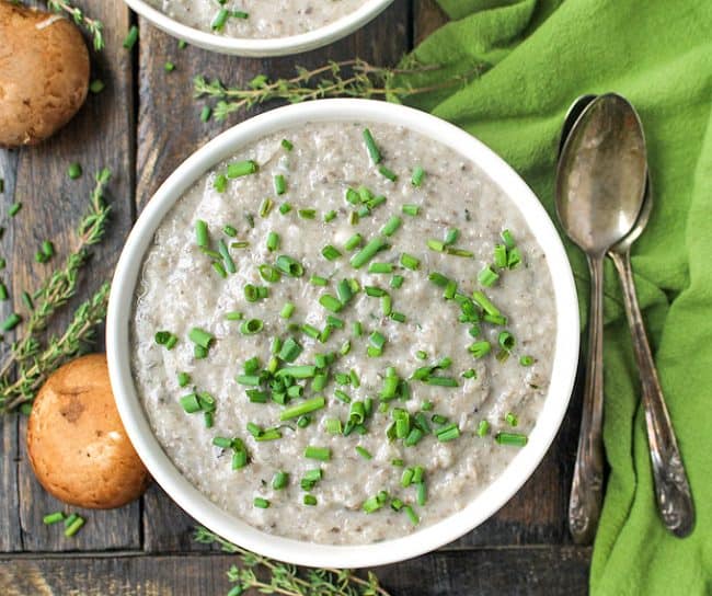 Healthy Cream of Mushroom - Real Food with Jessica