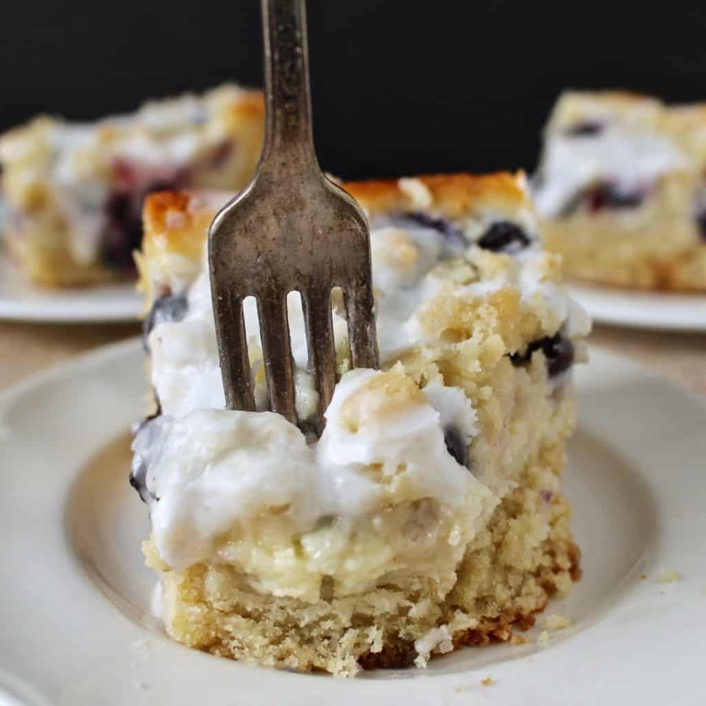 Blueberry Cream Cheese Coffee Cake 