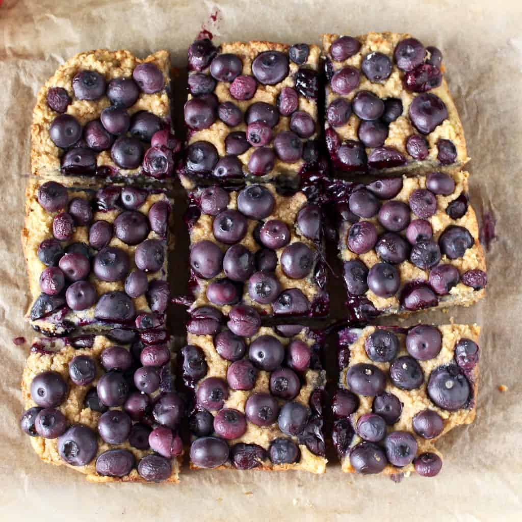 Paleo Blueberry Lemon Bars