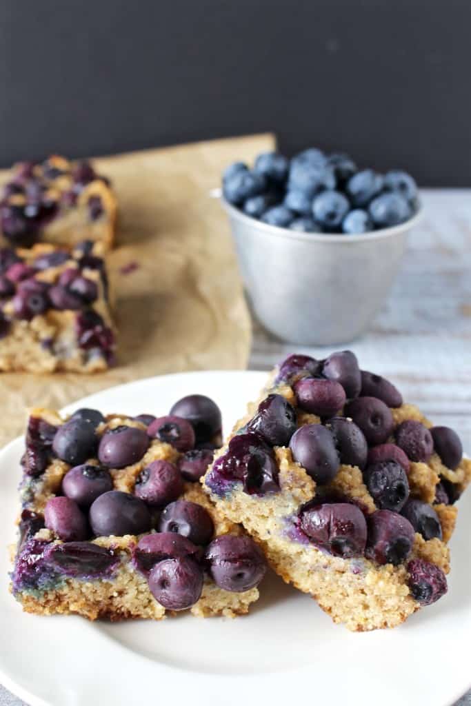 Paleo Blueberry Lemon Bars