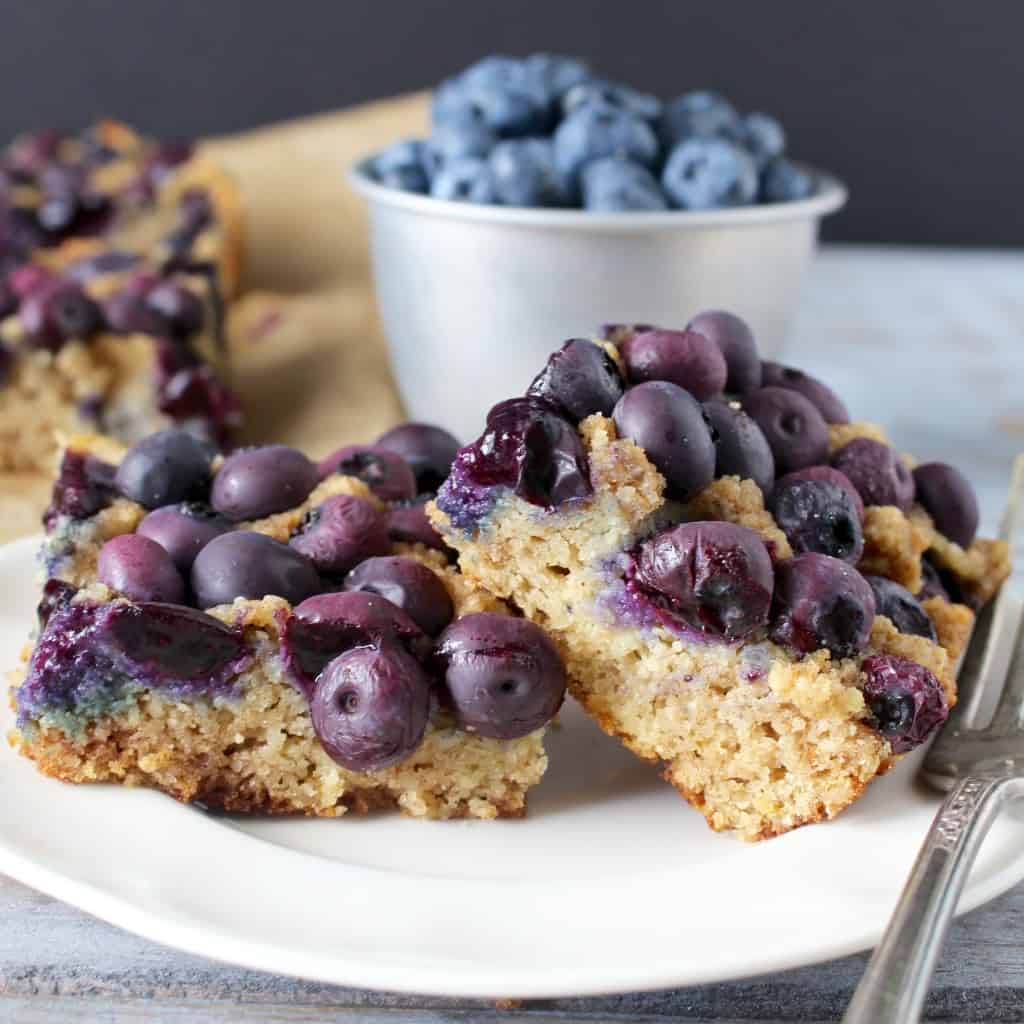 Paleo Blueberry Lemon Bars