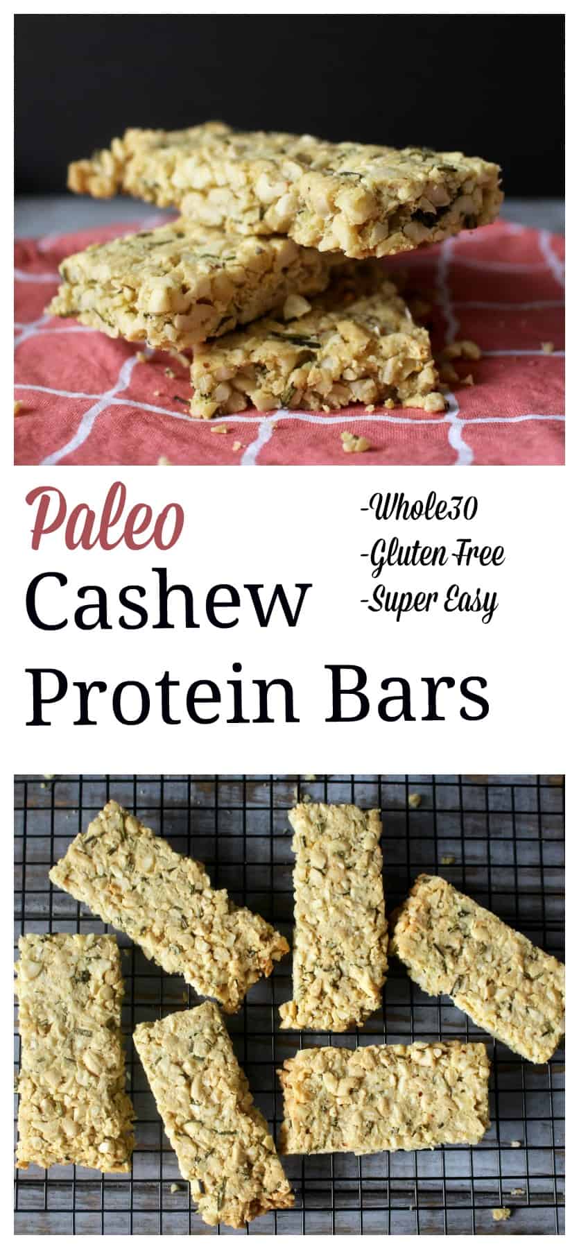 Paleo Cashew Protein Bars