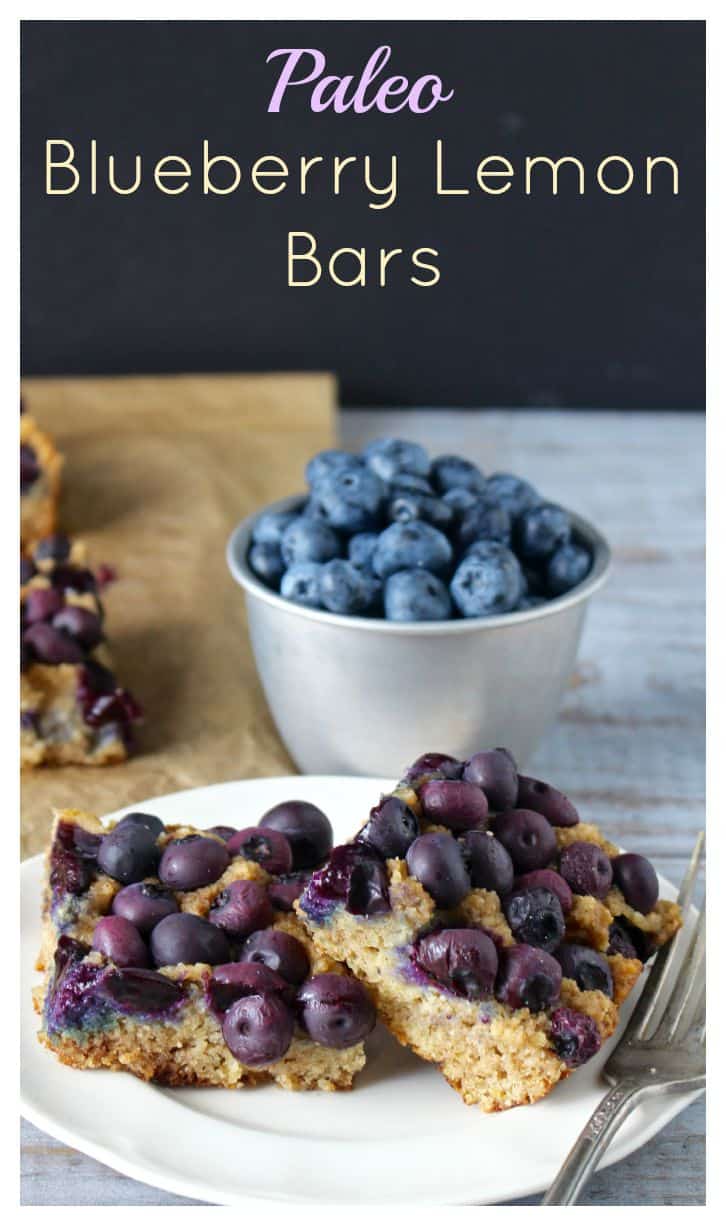 Paleo Blueberry Lemon Bars