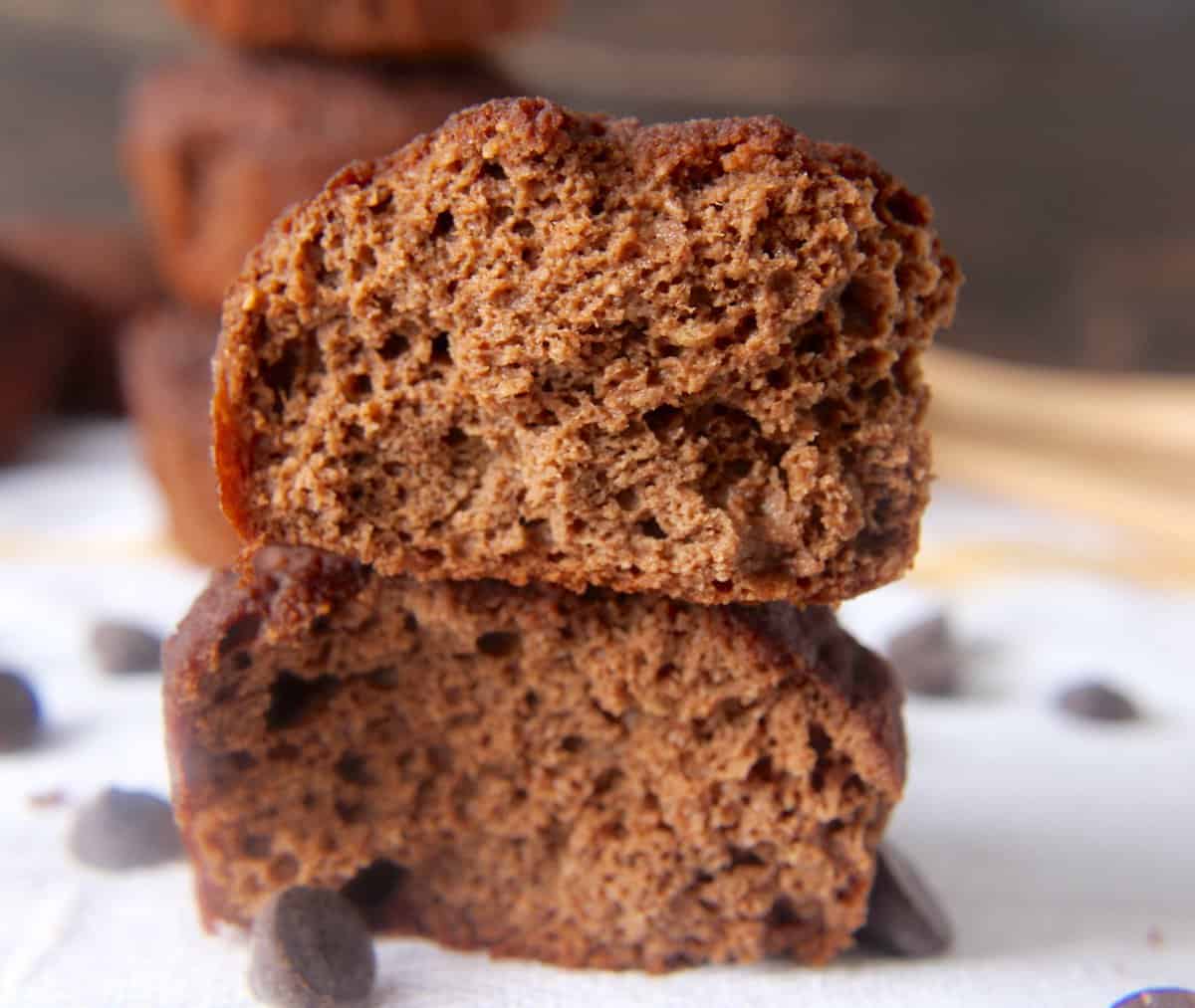 Paleo Chocolate Banana Muffins