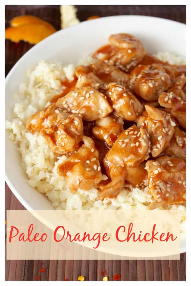 This Paleo Orange Chicken has so much flavor and is made in under 30 minutes! The perfect weeknight meal! Gluten free, dairy free, and lightly sweetened with orange juice.