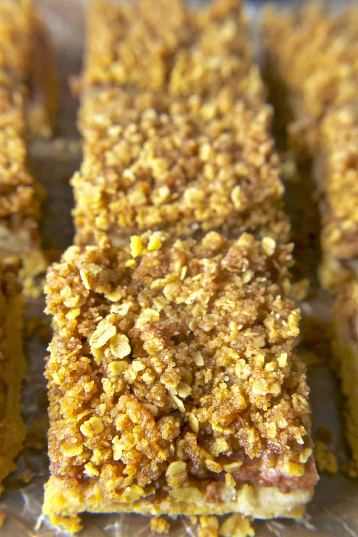 Coconut Oil Apple Crumb Bars- easy and so delicious! Dairy free and vegan! 