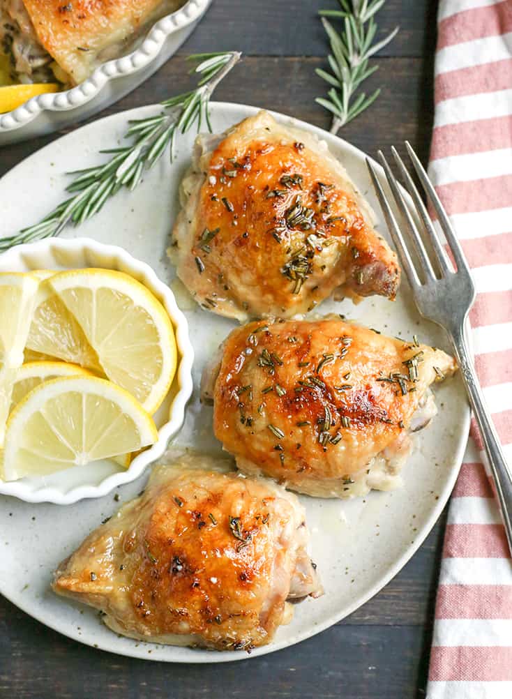 This Paleo Lemon Butter Chicken is easy to make, is full of fresh flavors, and is so delicious! Gluten free, dairy free, and Whole30.