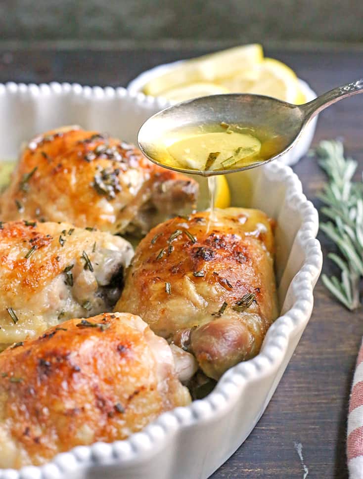 This Paleo Lemon Butter Chicken is easy to make, is full of fresh flavors, and is so delicious! Gluten free, dairy free, and Whole30.