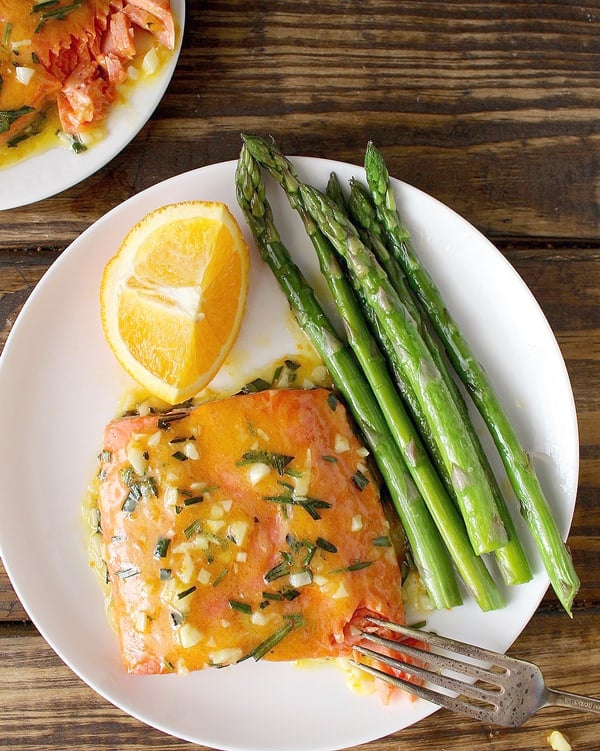 Garlic Orange Glazed Salmon