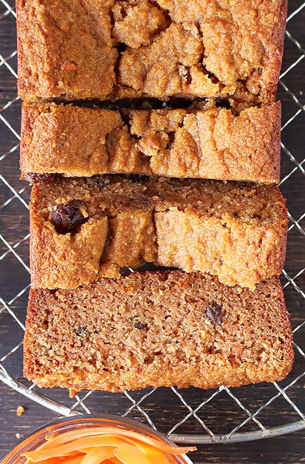 Paleo Carrot Cake Bread 