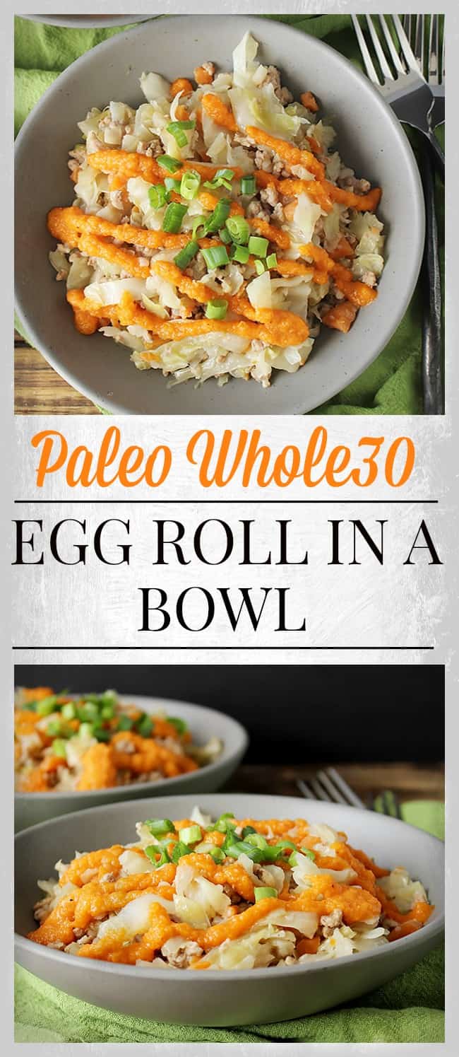 Paleo Whole30 Egg Roll in a Bowl 