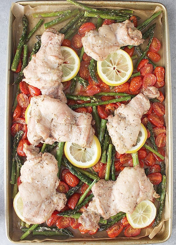 Paleo Whole30 Sheet Pan Chicken 