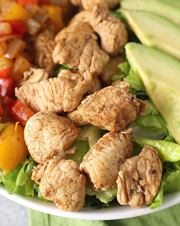 Paleo Chicken Fajita Bowl