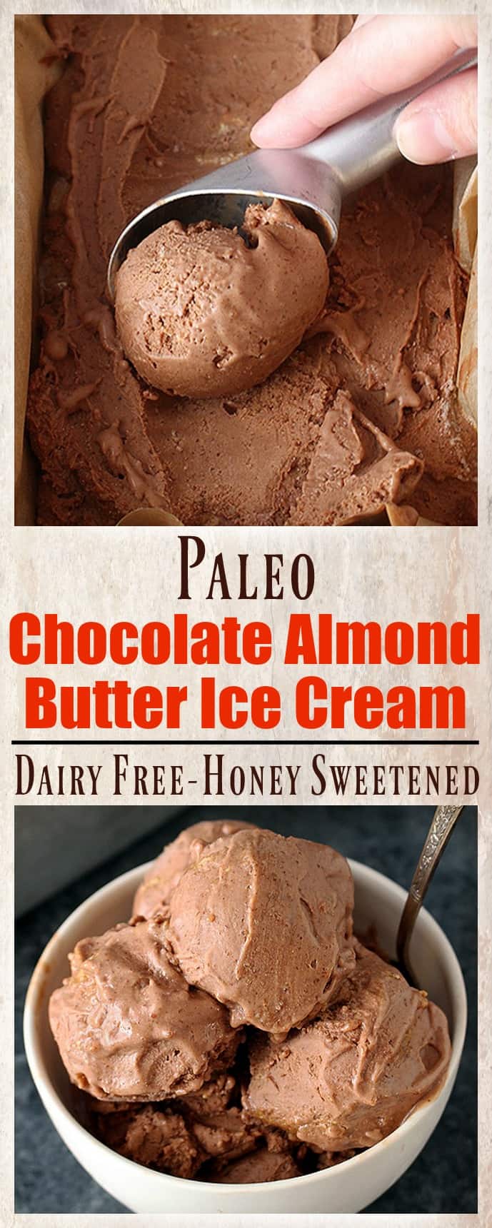 Paleo Chocolate Almond Butter Ice Cream