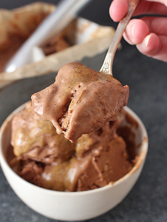 Paleo Chocolate Almond Butter Ice Cream