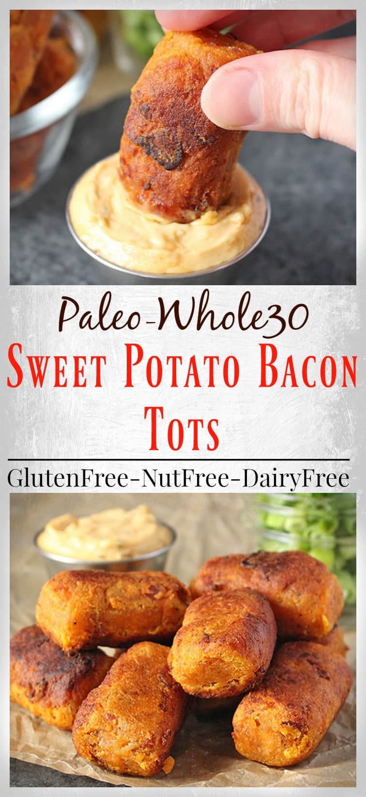 Paleo Sweet Potato Bacon Tots