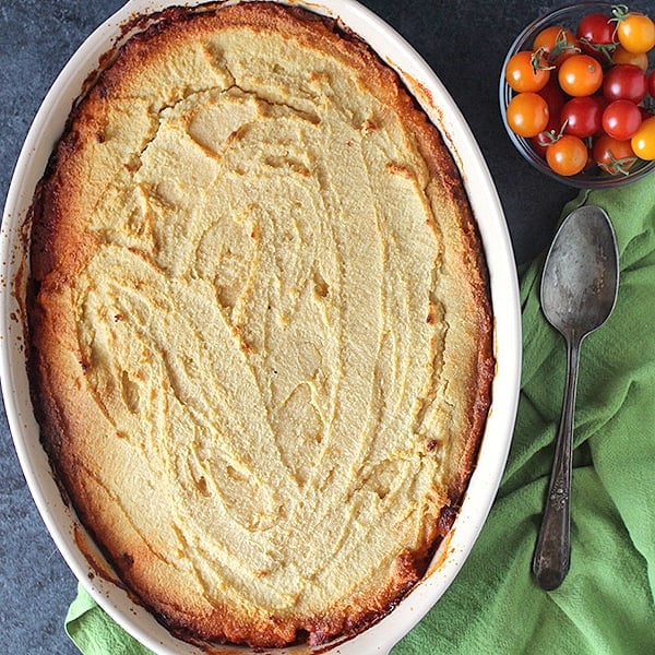 Paleo Cornbread Chili Pie