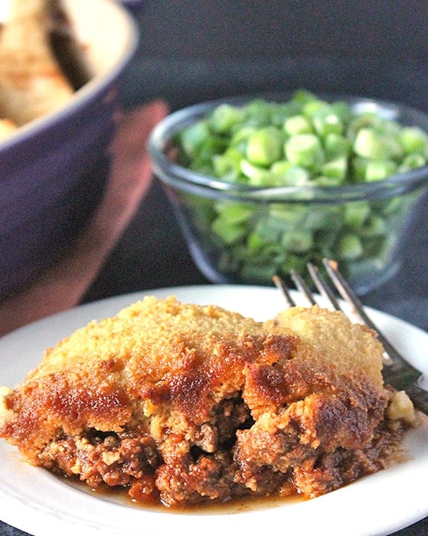 Paleo Cornbread Chili Pie