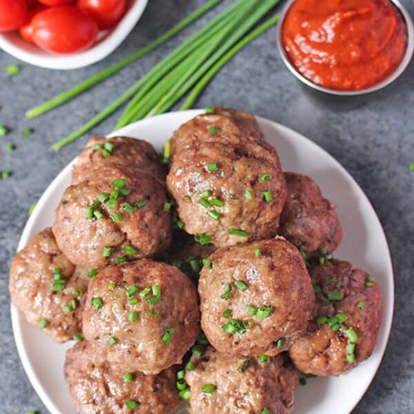 Easy Oven Baked Paleo Meatballs