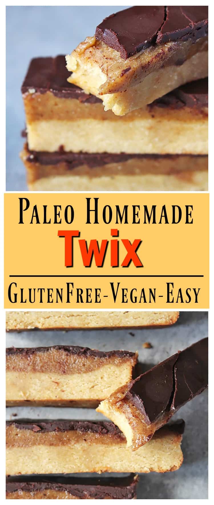 Paleo Homemade Twix Bars