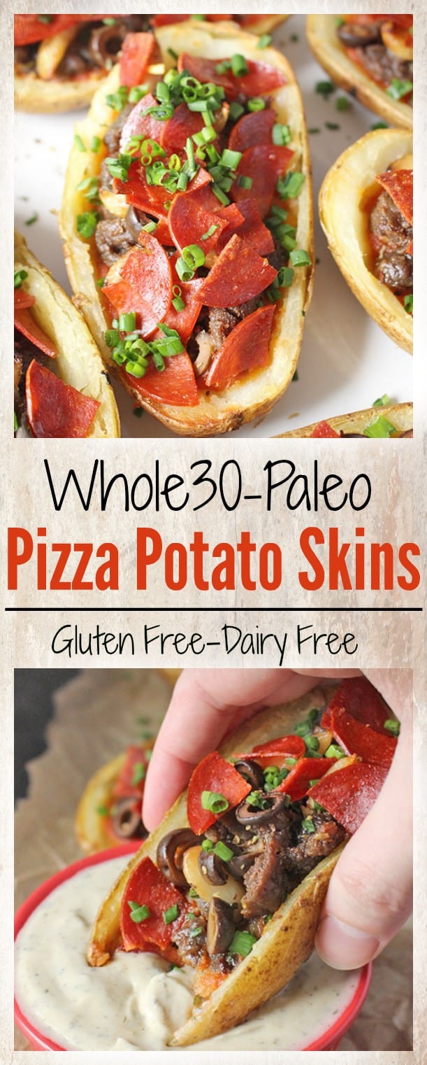 Paleo Pizza Potato Skins
