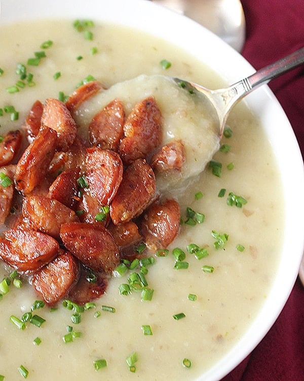 Paleo Creamy Potato Leek Soup