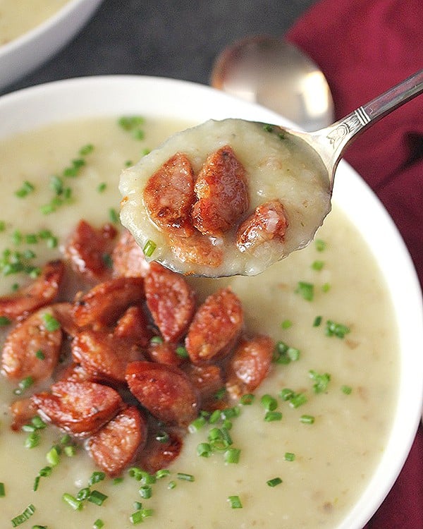 Paleo Creamy Potato Leek Soup