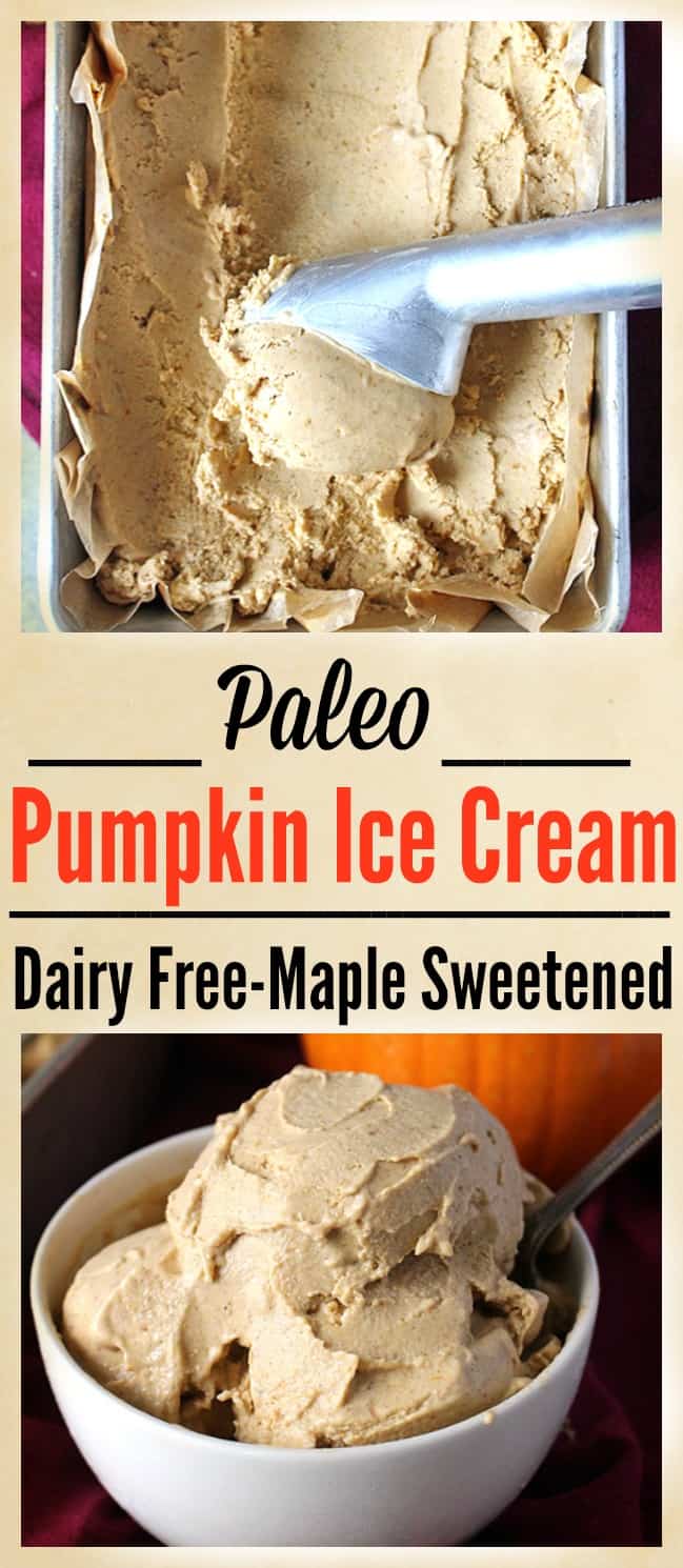 Paleo Pumpkin Ice Cream 