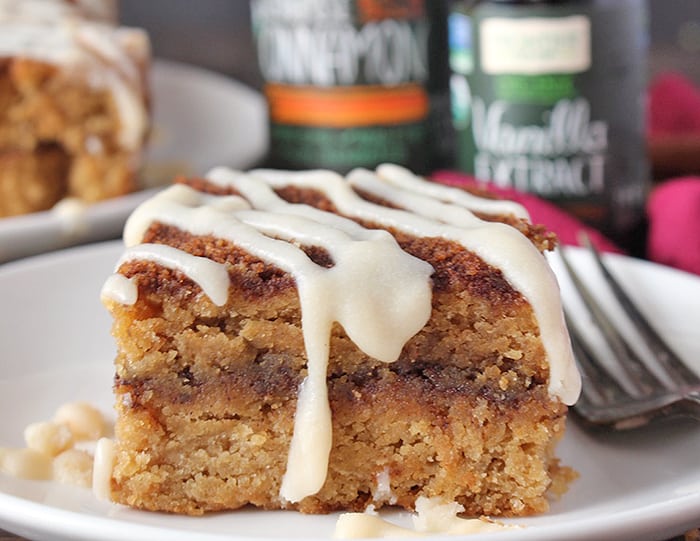 Paleo Cinnamon Roll Coffee Cake 