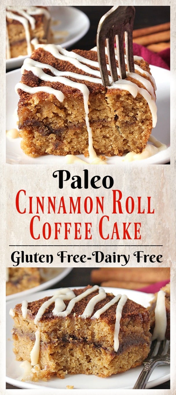 Paleo Cinnamon Roll Coffee Cake