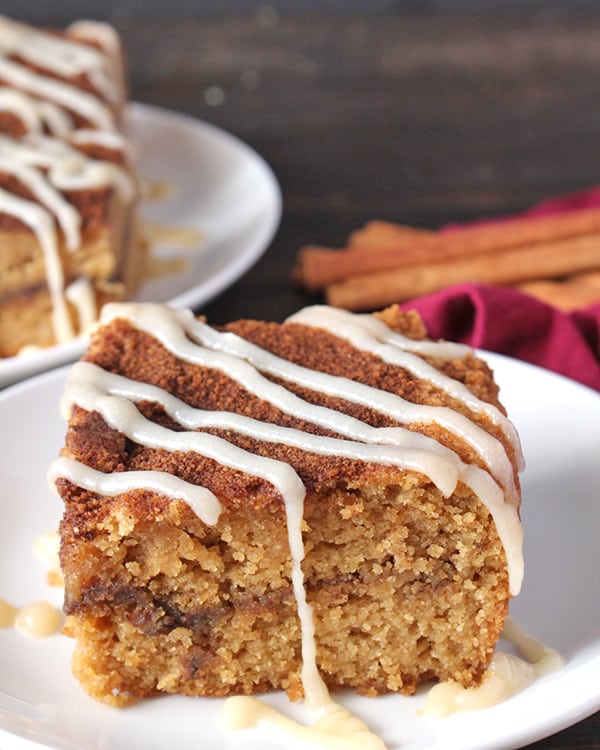 Paleo Cinnamon Roll Coffee Cake 