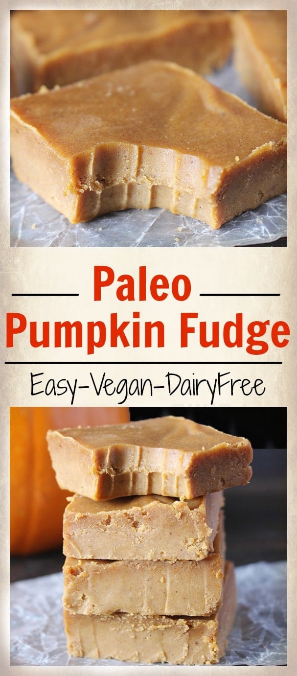 Easy Paleo Pumpkin Fudge