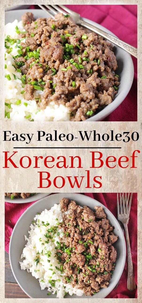 Easy Paleo Korean Beef Bowls