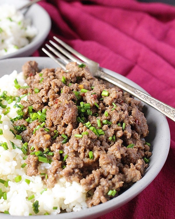 Easy Paleo Korean Beef Bowls