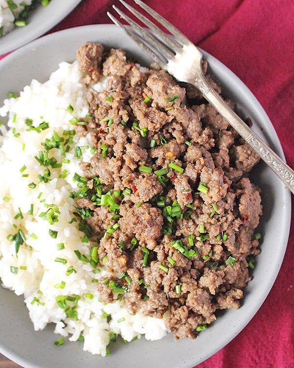 Easy Paleo Korean Beef Bowls