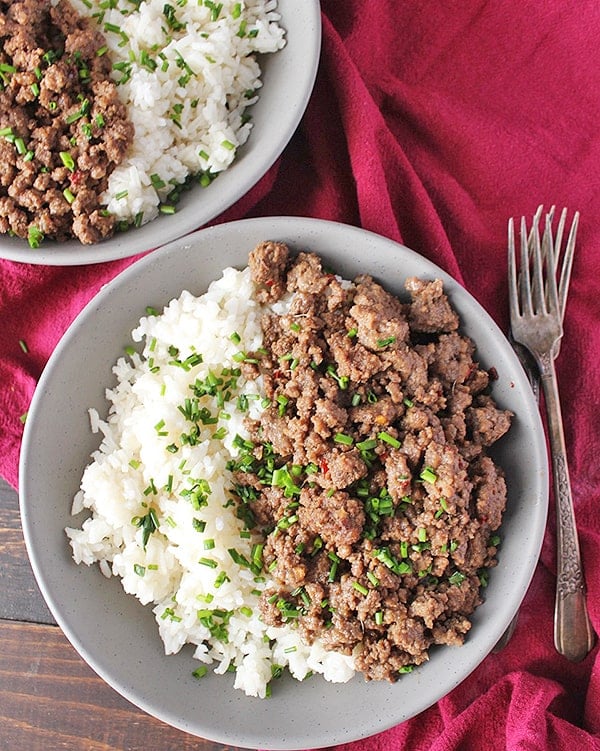 Easy Paleo Korean Beef Bowls