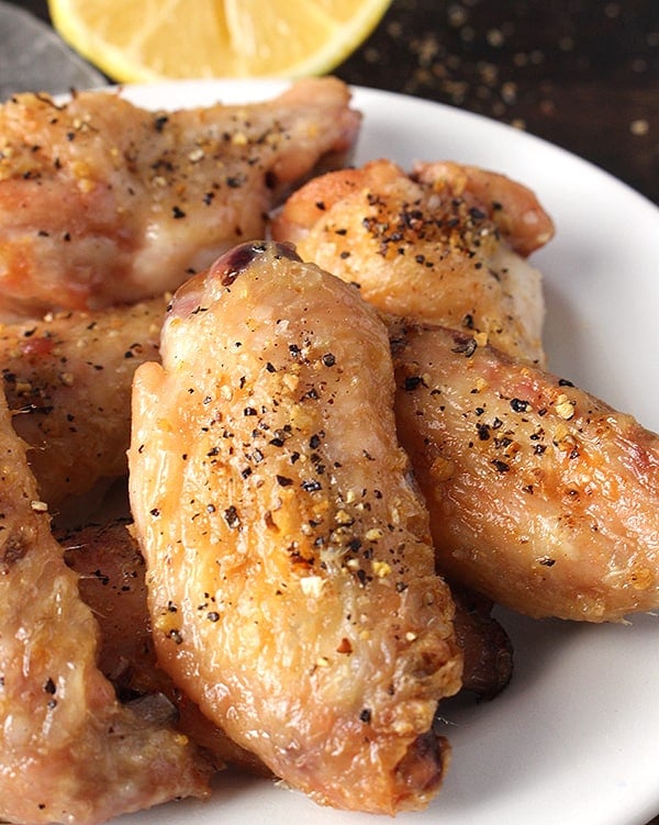 Paleo Lemon Pepper Chicken Wings