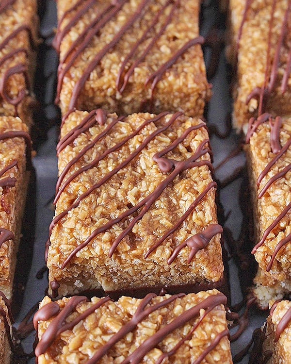 Paleo Samoa Cookie Bars 