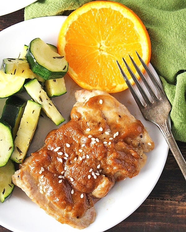 Paleo Sticky Orange Sunflower Chicken