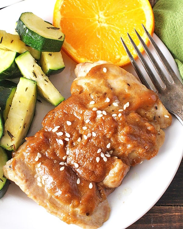 Paleo Sticky Orange Sunflower Chicken