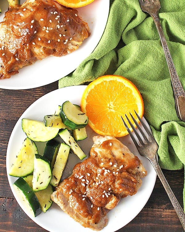 Paleo Sticky Orange Sunflower Chicken