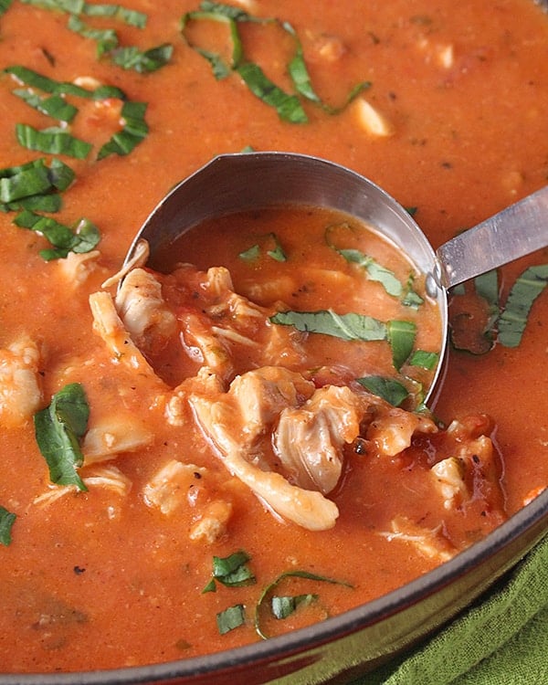 Paleo Creamy Chicken Tomato Soup 