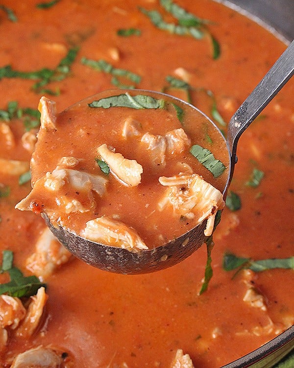 Paleo Creamy Chicken Tomato Soup 