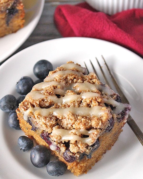 Paleo Blueberry Coffee Cake 