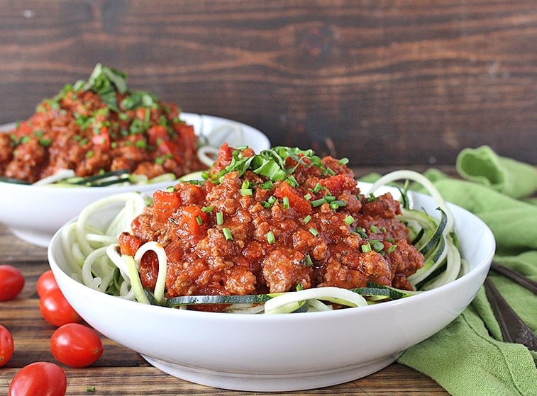 Paleo Whole30 Spaghetti Meat Sauce 