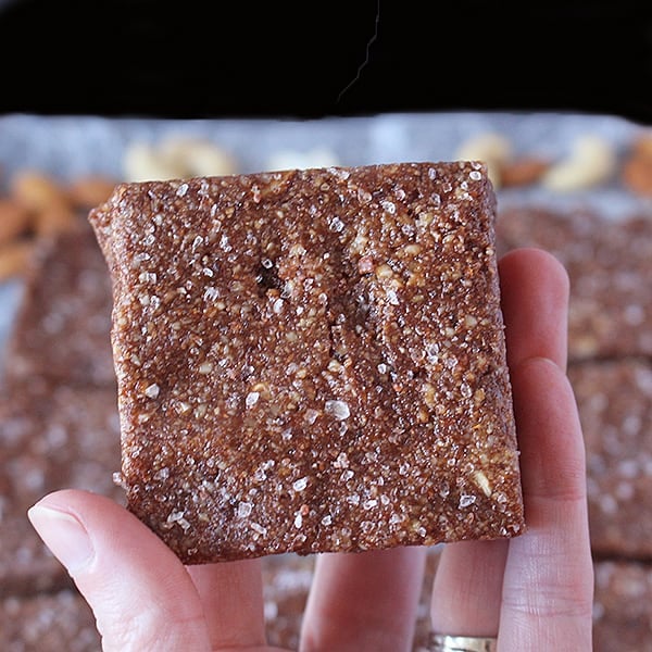 Paleo Chocolate Protein Bars (Copycat RXBars) 