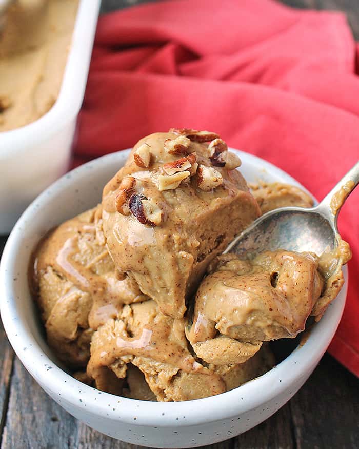 Paleo Almond Butter Molasses Ice Cream